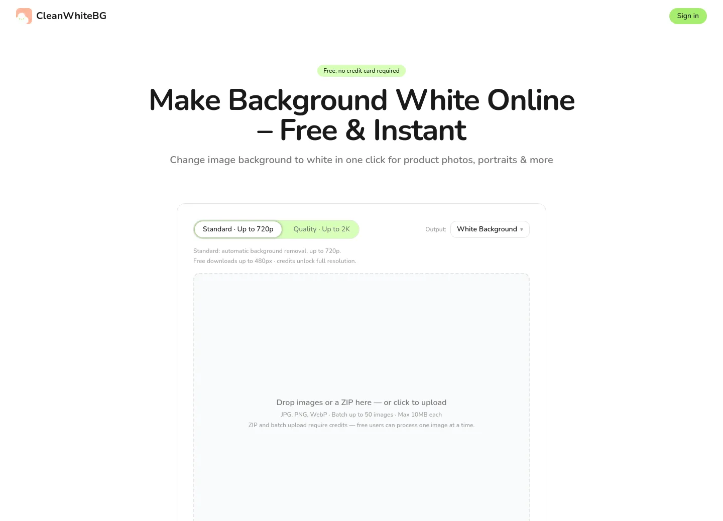 cleanwhitebg.com — a measured funnel