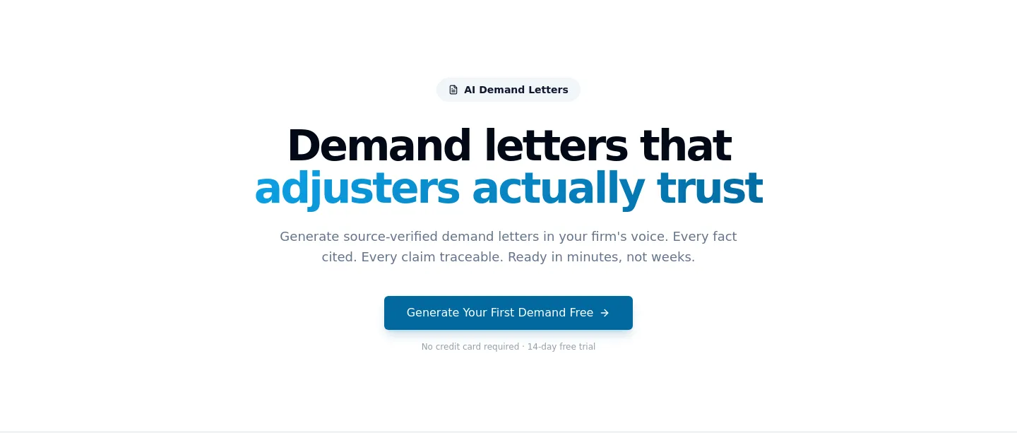 cleardemand.io Hero section