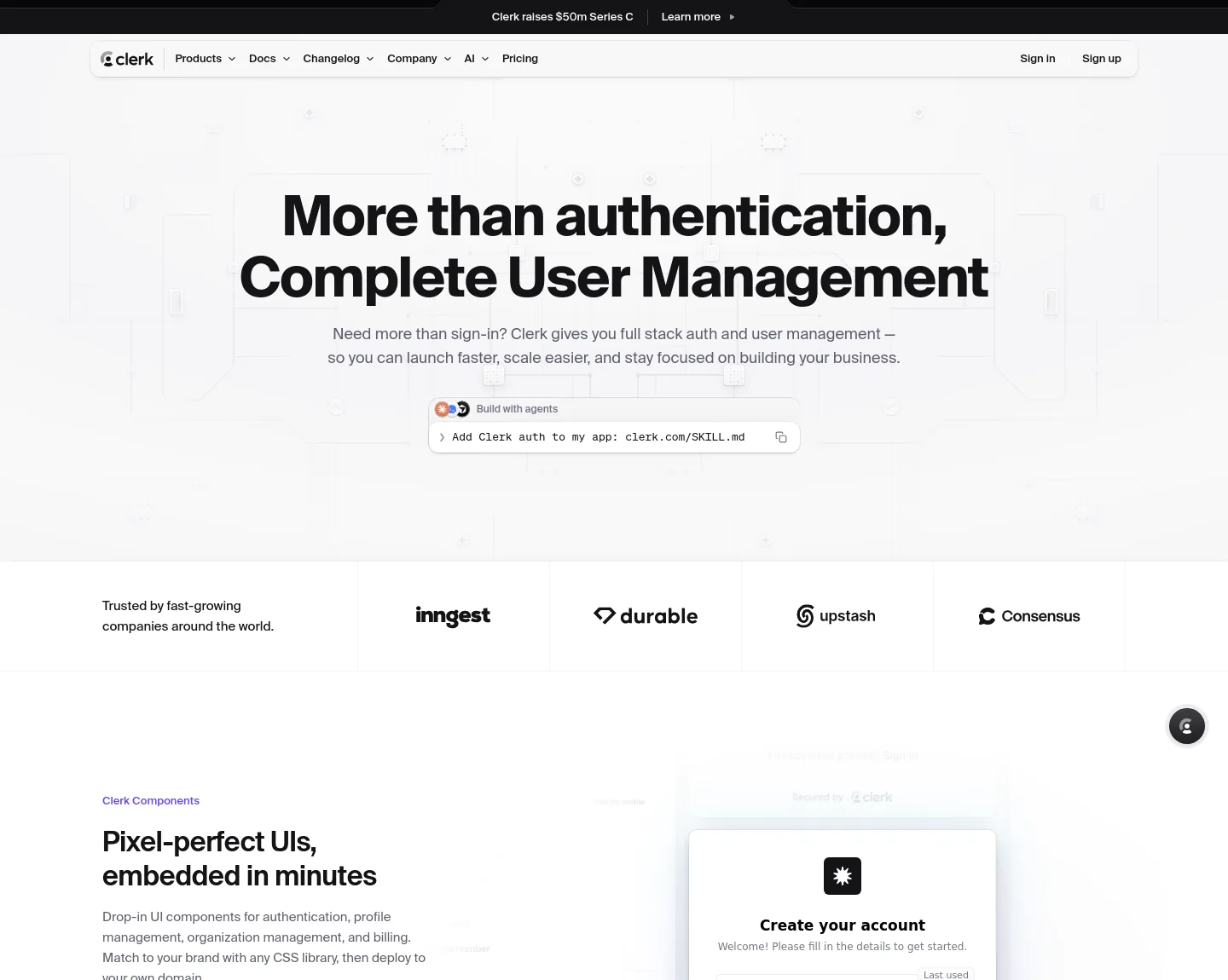 clerk.com — The Trust Wall