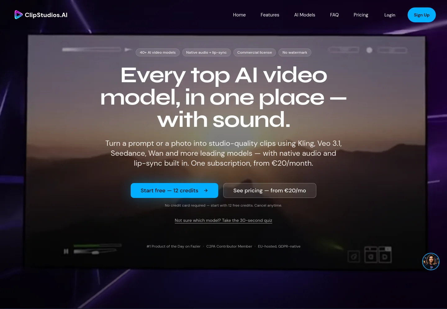 clipstudios.ai — Hero