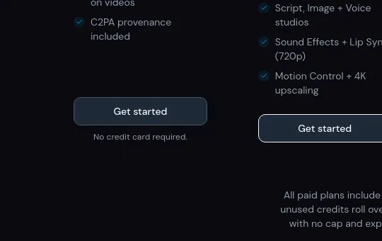 No credit card element from clipstudios.ai