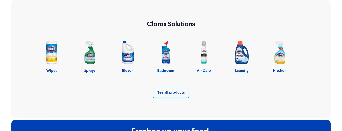clorox.com — Logo Wall