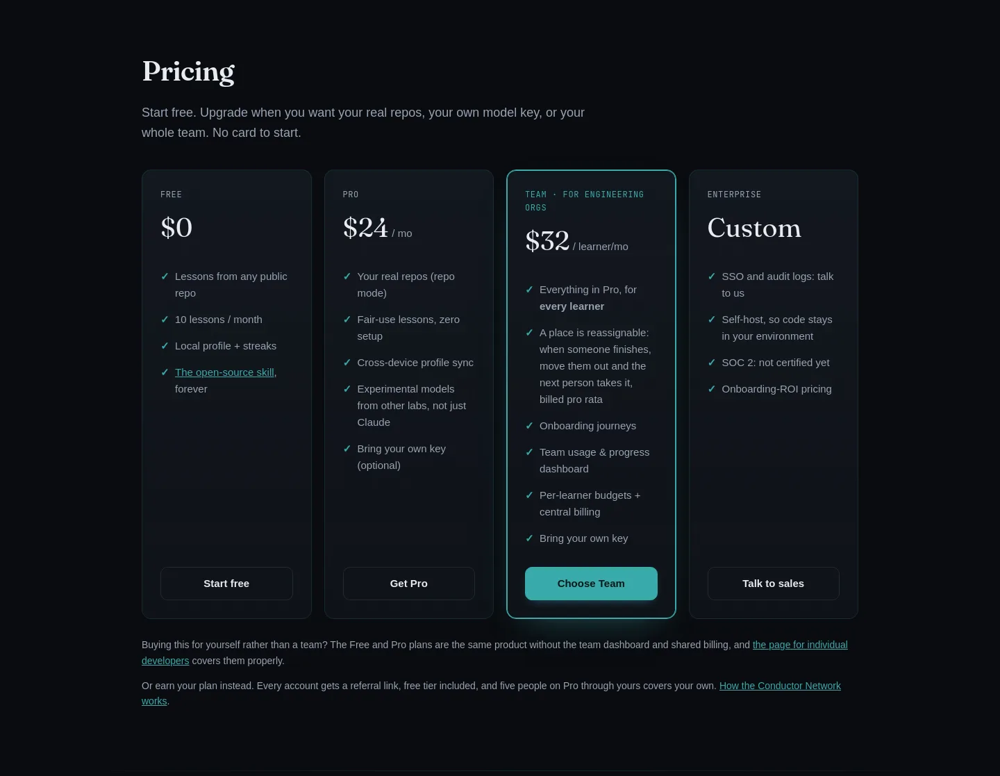 codetrain.ai — Pricing