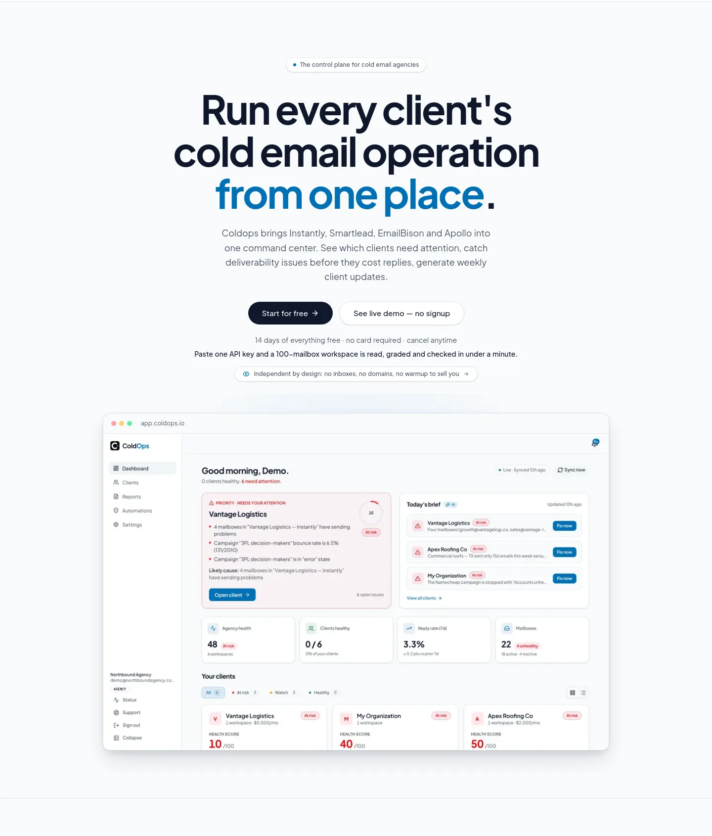coldops.io — Hero