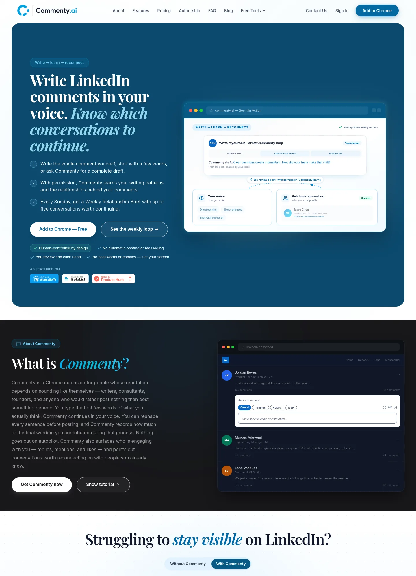 commenty.ai — The Pricing Page