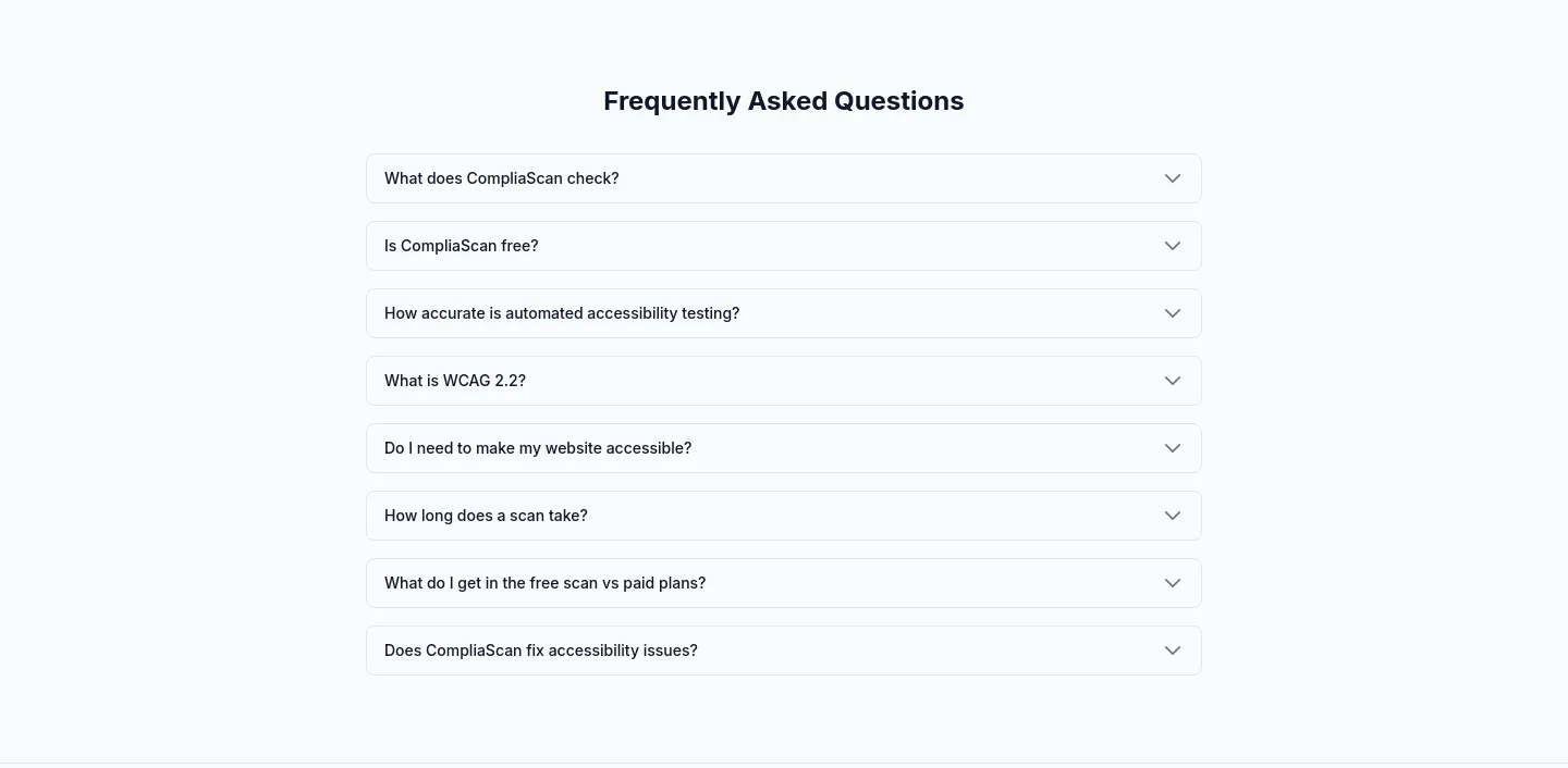 compliascan.com — FAQ