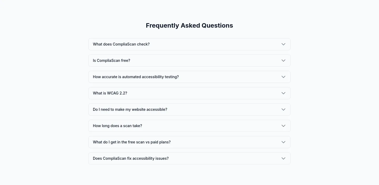 compliascan.com — FAQ