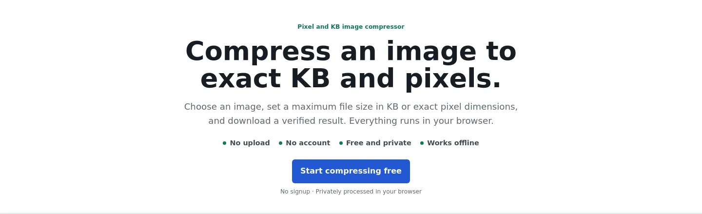 compressresize.pages.dev — Hero