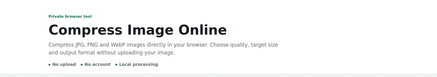 compressresize.pages.dev Hero section