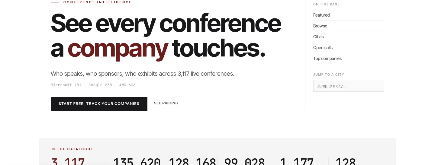 conferencegrid.com — Hero