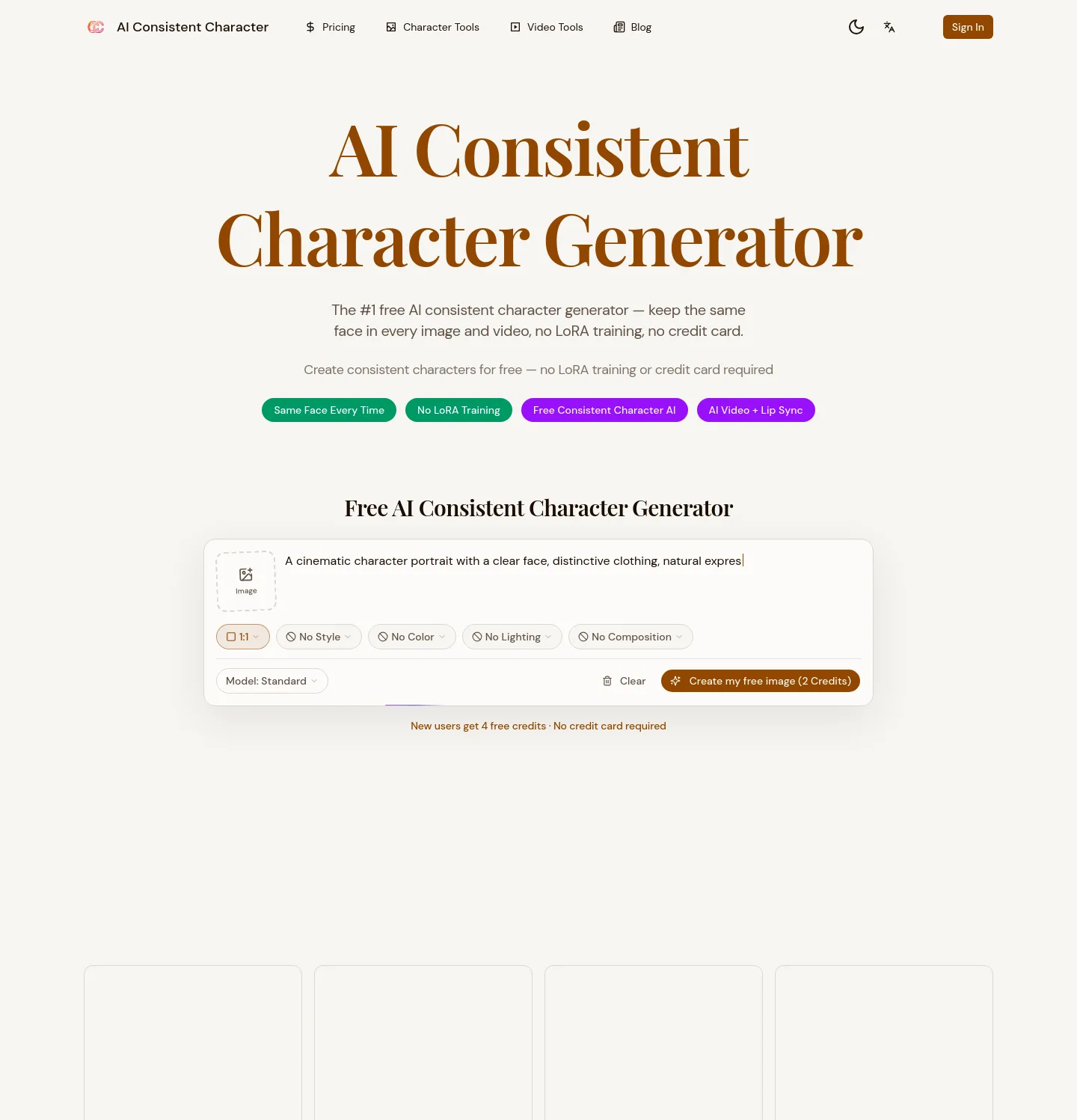 consistent-character-ai.com — a measured funnel