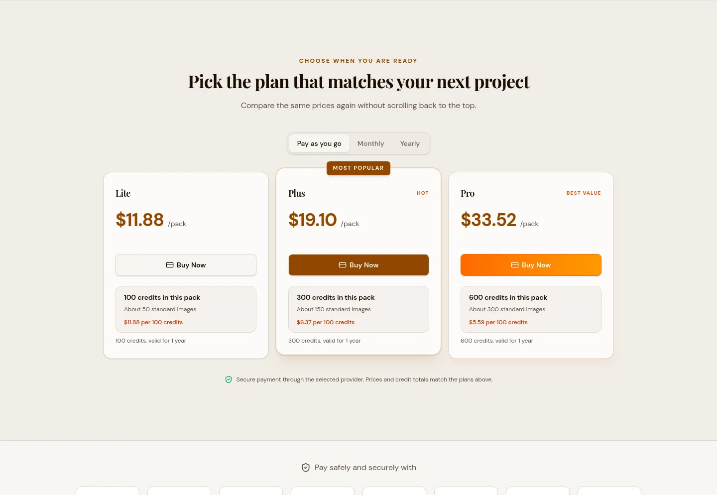 consistent-character-ai.com — Pricing