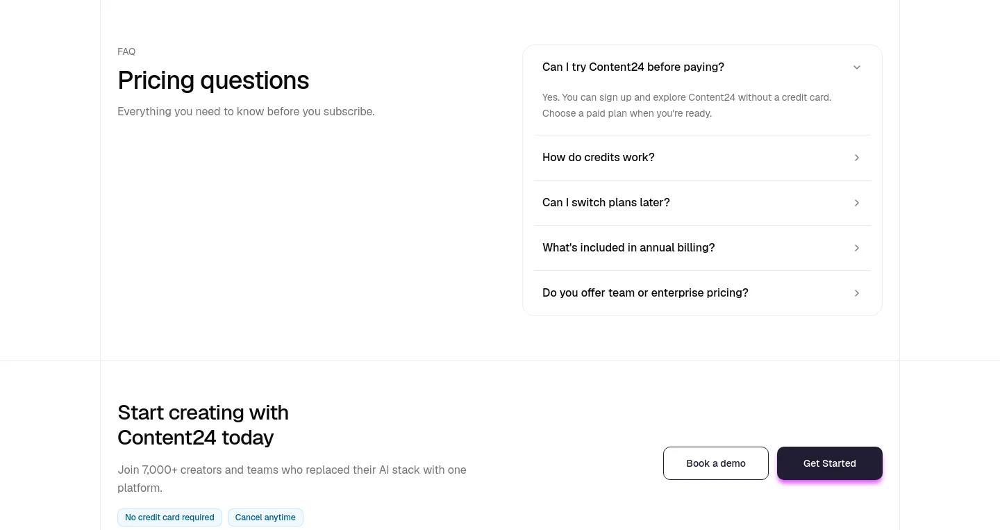 content24.ai — FAQ