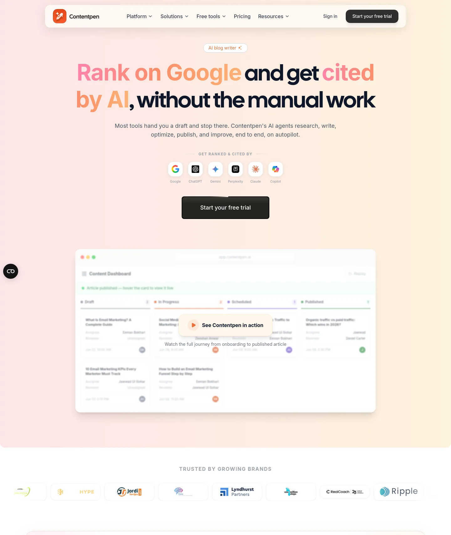 contentpen.ai — Hero