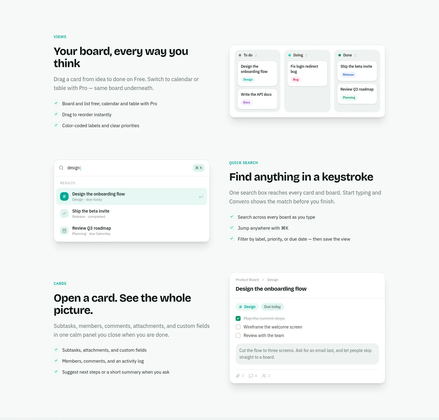 convero.xyz — Features