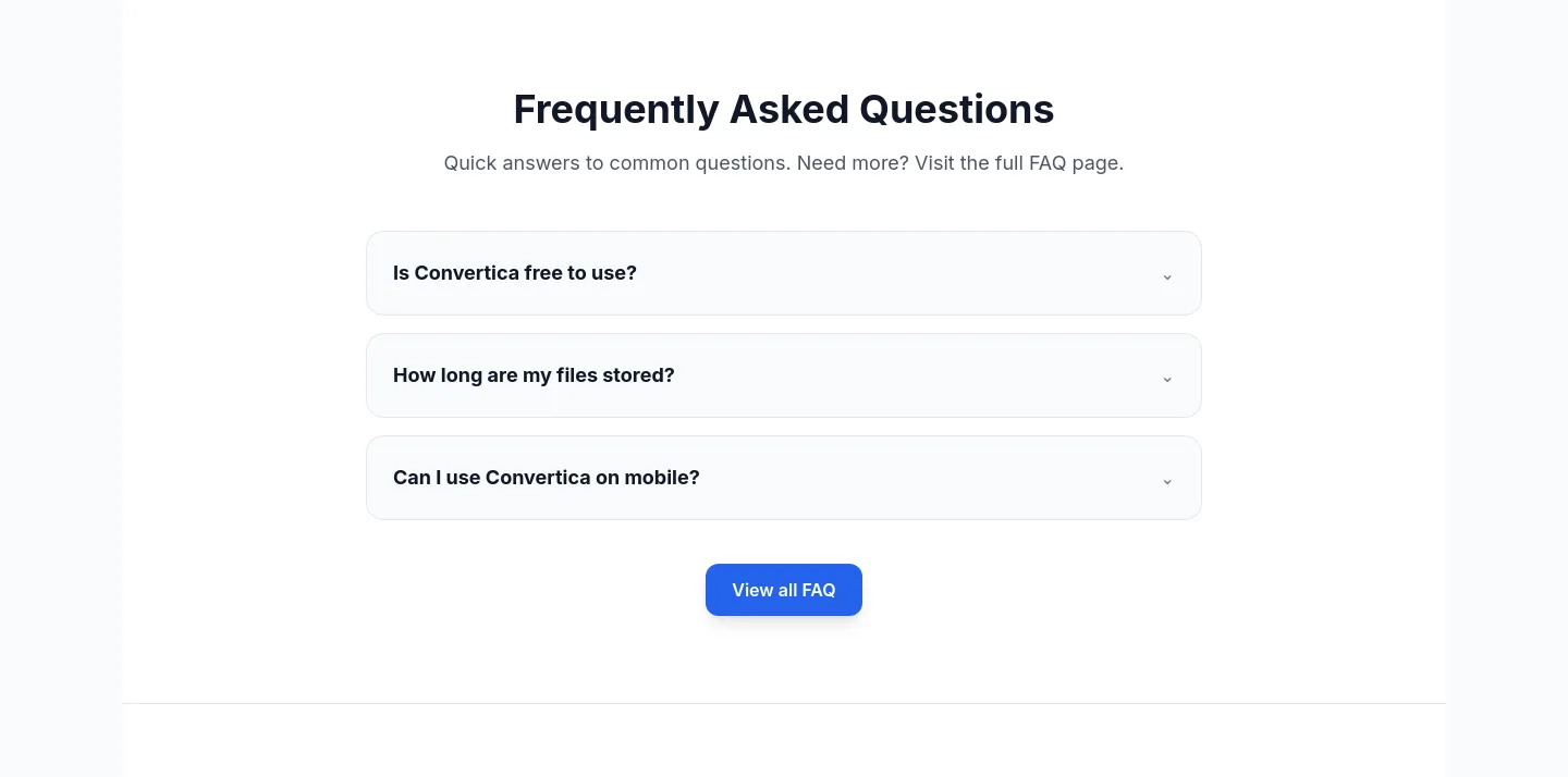 convertica.net — FAQ