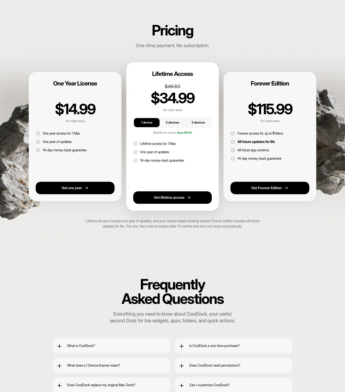 cooldock.app — Pricing