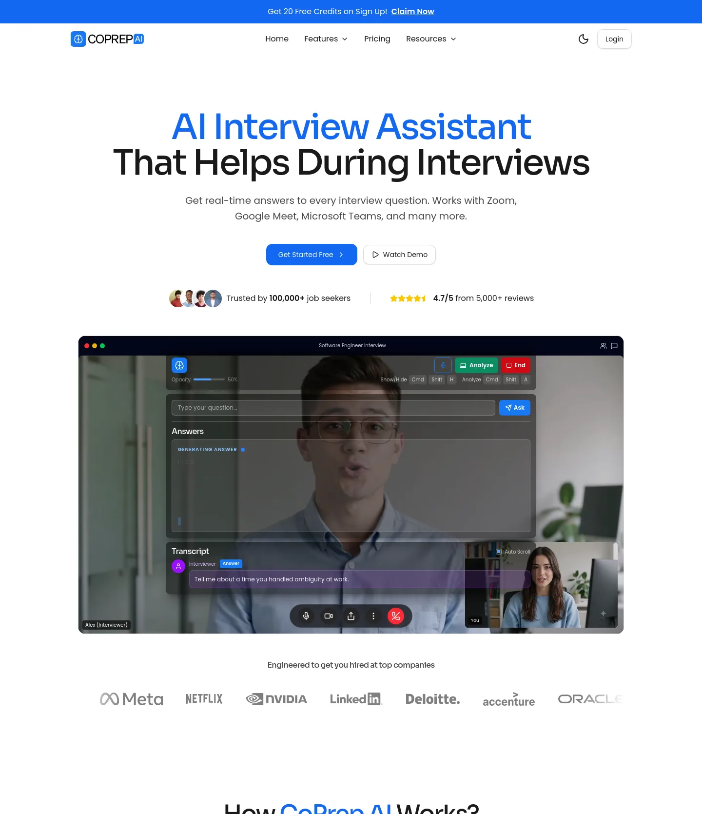 coprep.ai — a measured funnel