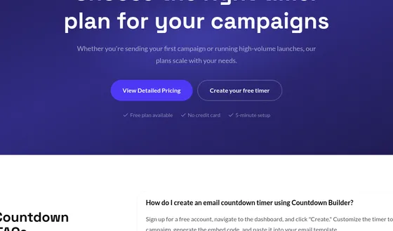 No credit card element from countdownbuilder.com