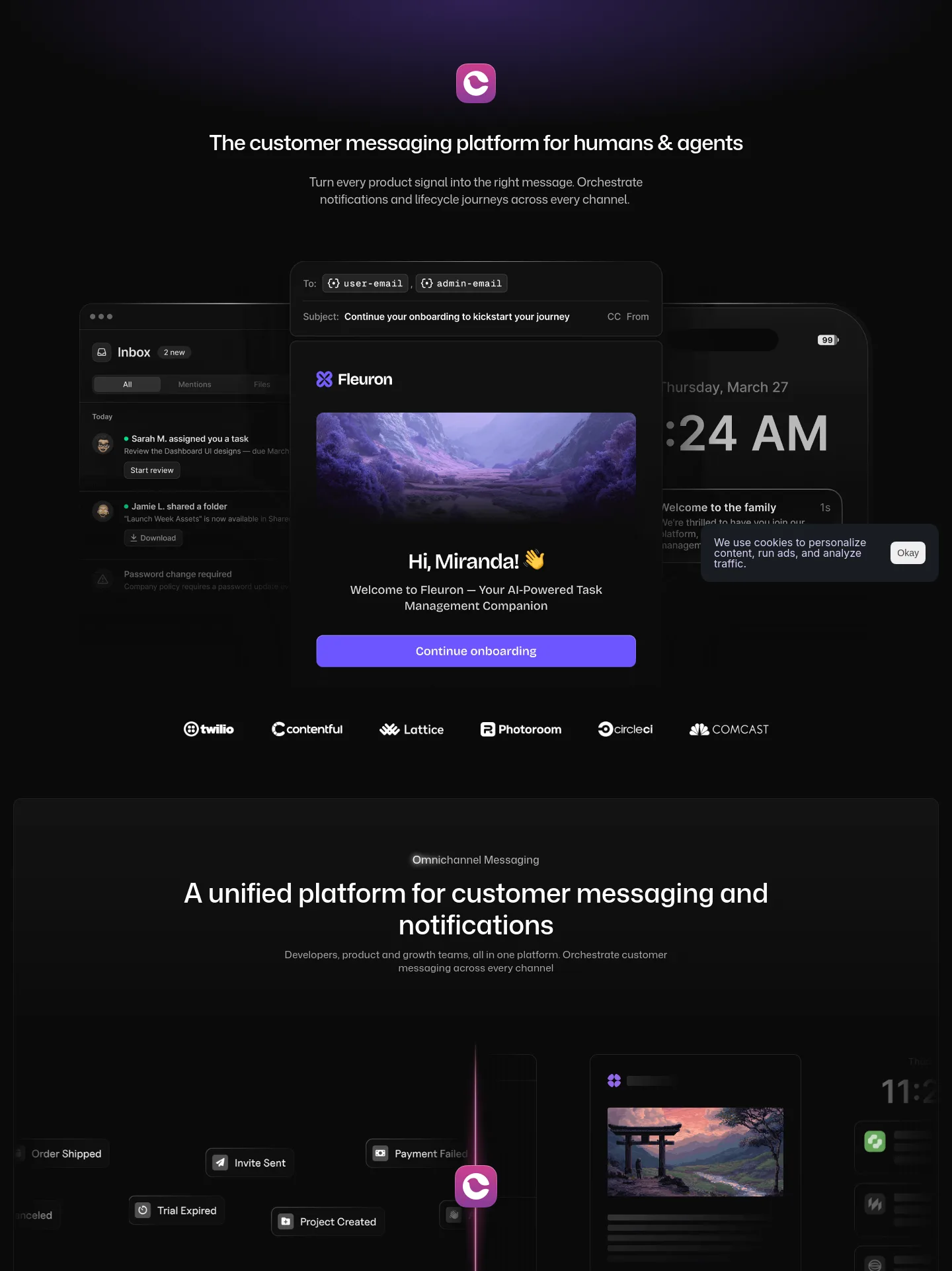 courier.com — a measured funnel