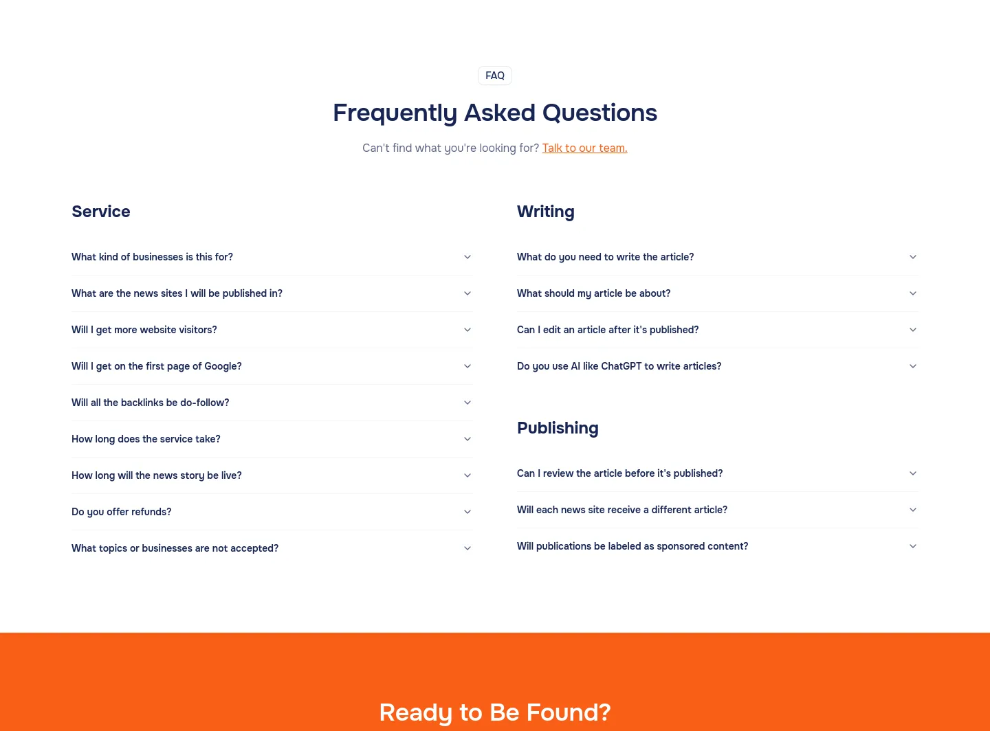 coveragepush.com — FAQ
