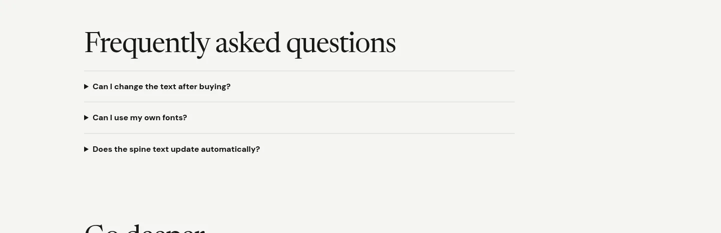 coverfairy.com — a real FAQ section