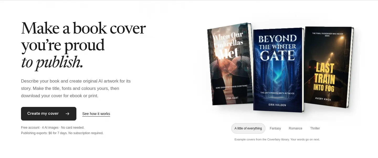 coverfairy.com — Hero