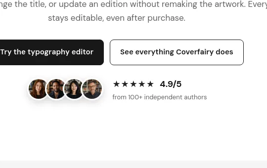 Rating element from coverfairy.com