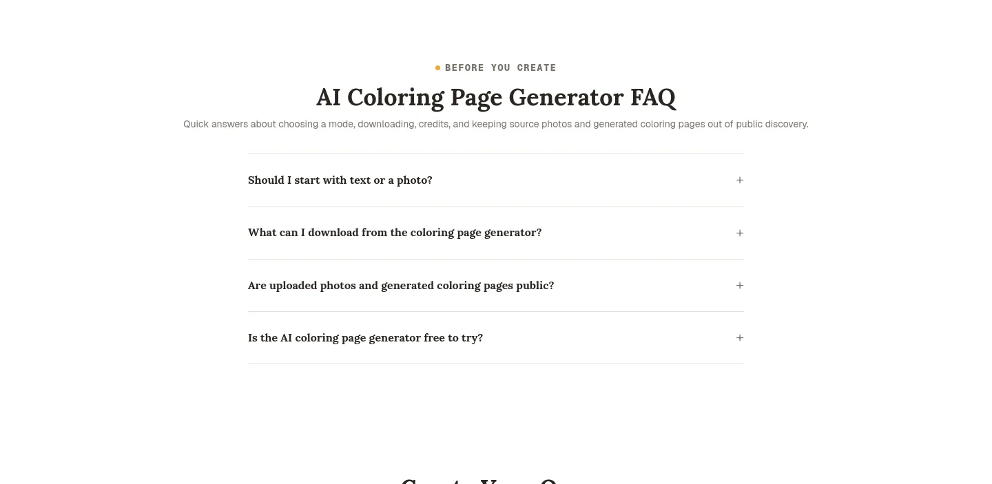 cpages.ai FAQ section