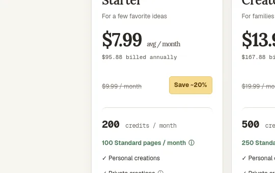 Price anchor element from cpages.ai