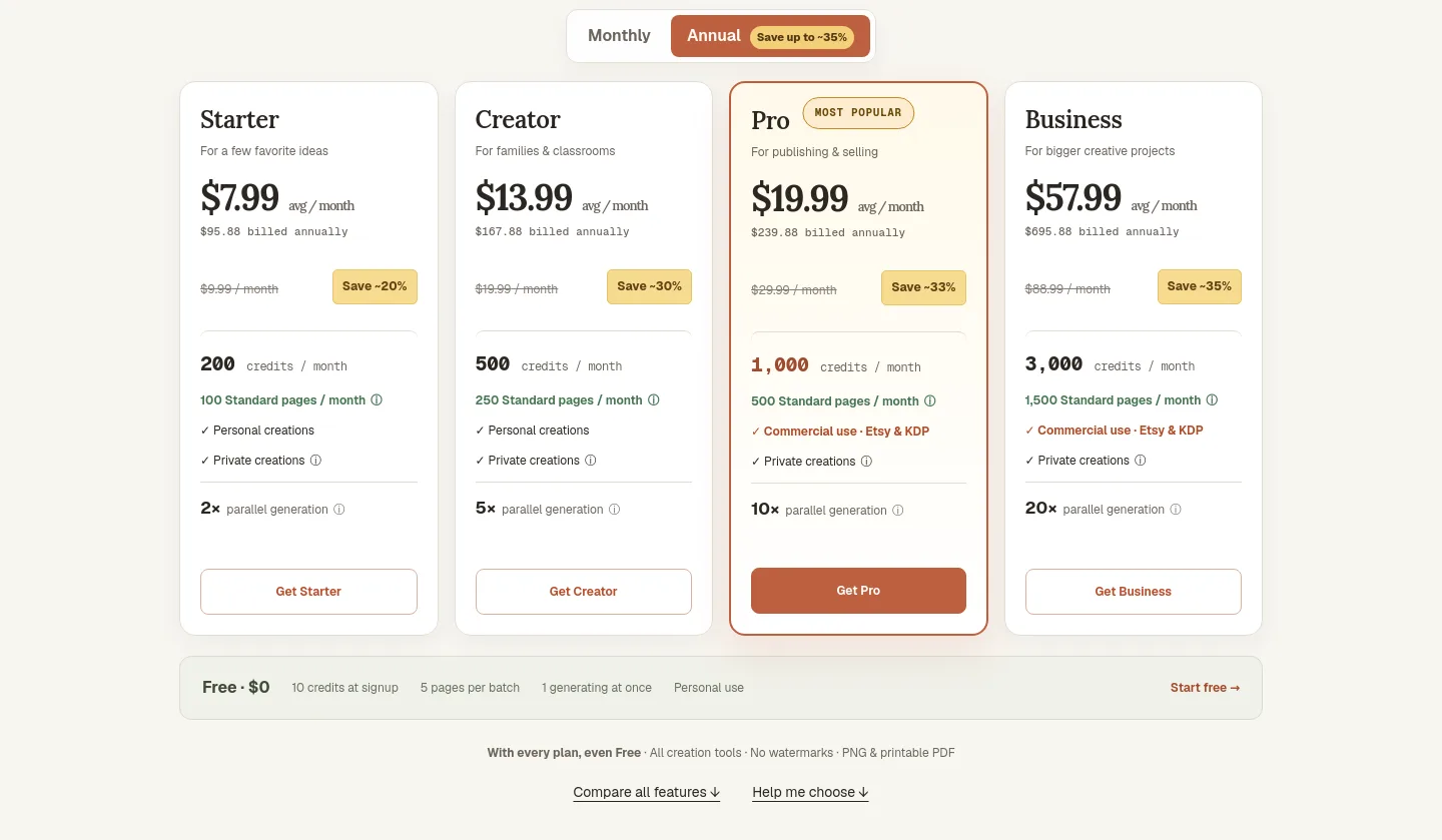 cpages.ai — Pricing