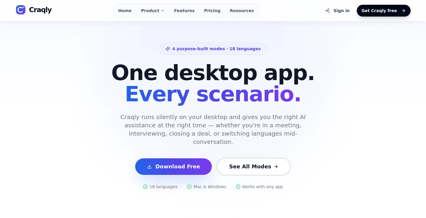 craqly.com Hero section