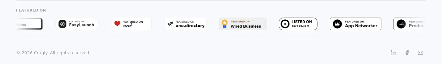 craqly.com — Logo Wall