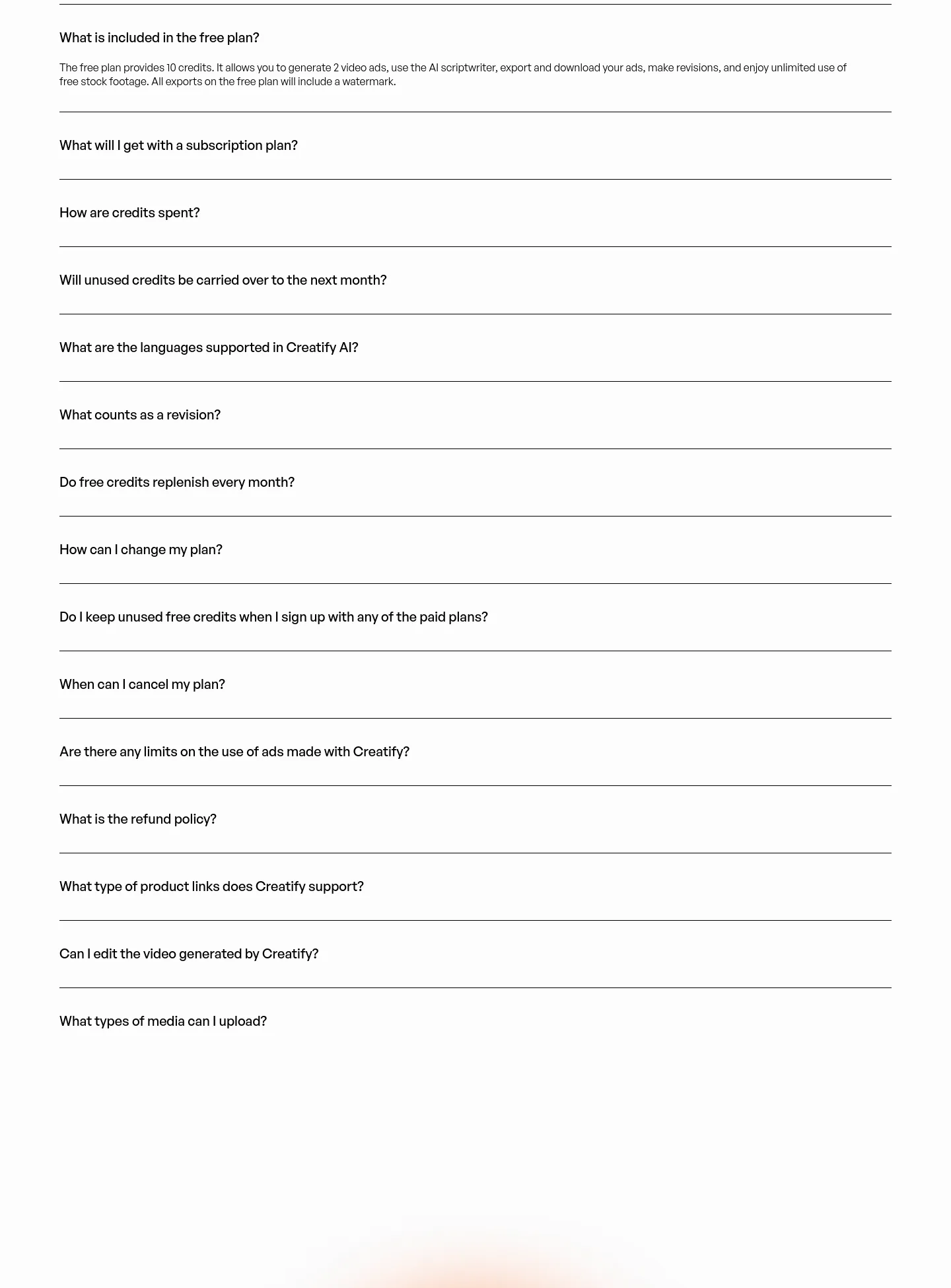 creatify.ai — FAQ