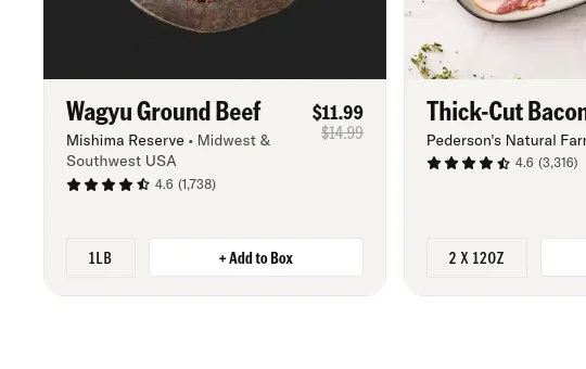 Rating element from crowdcow.com