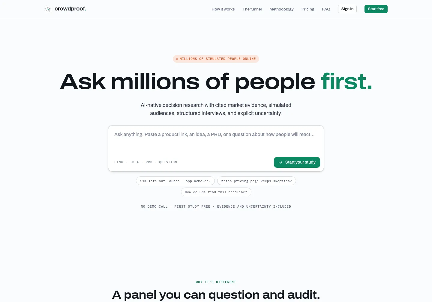 crowdproof.ai — The Pricing Page