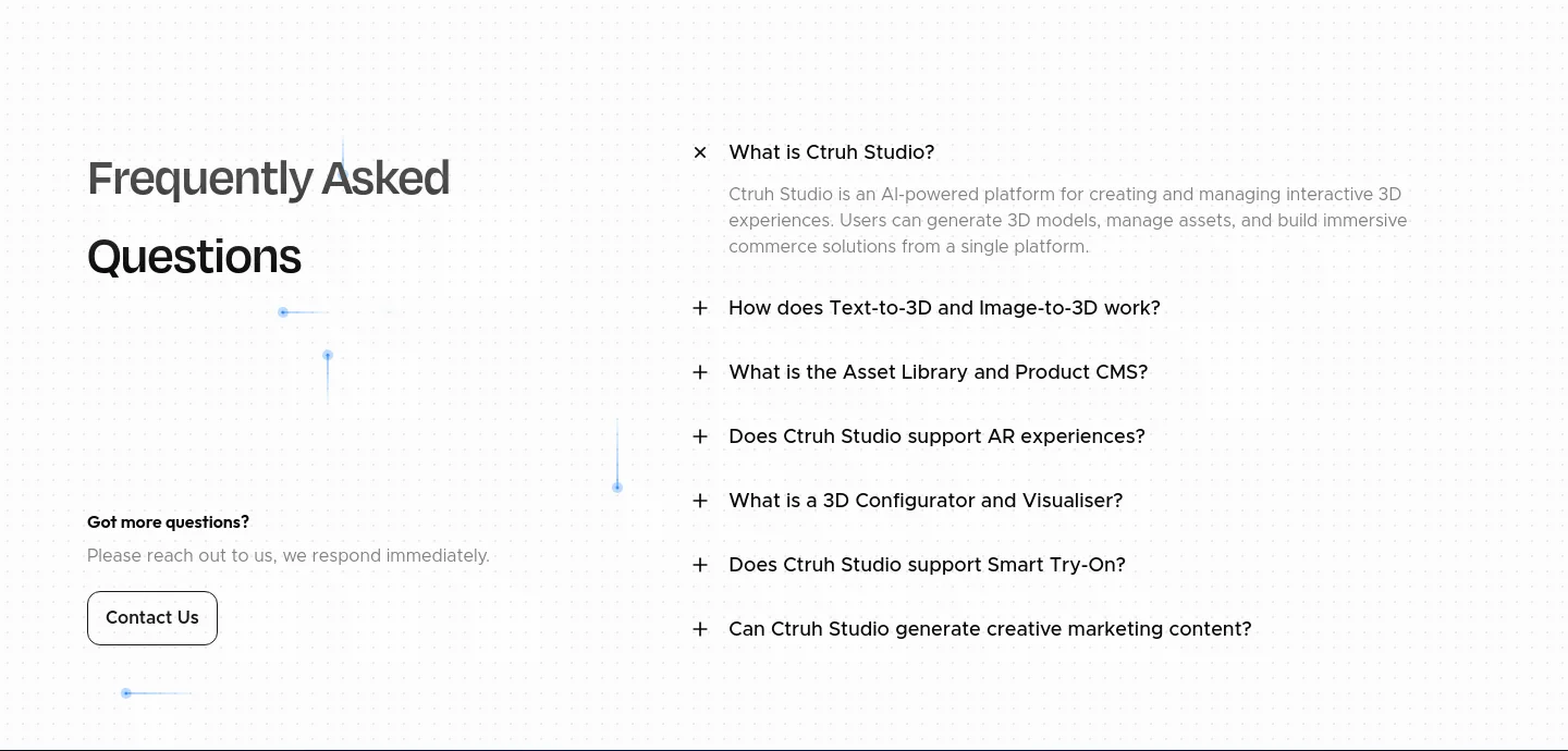ctruh.com — a real FAQ section