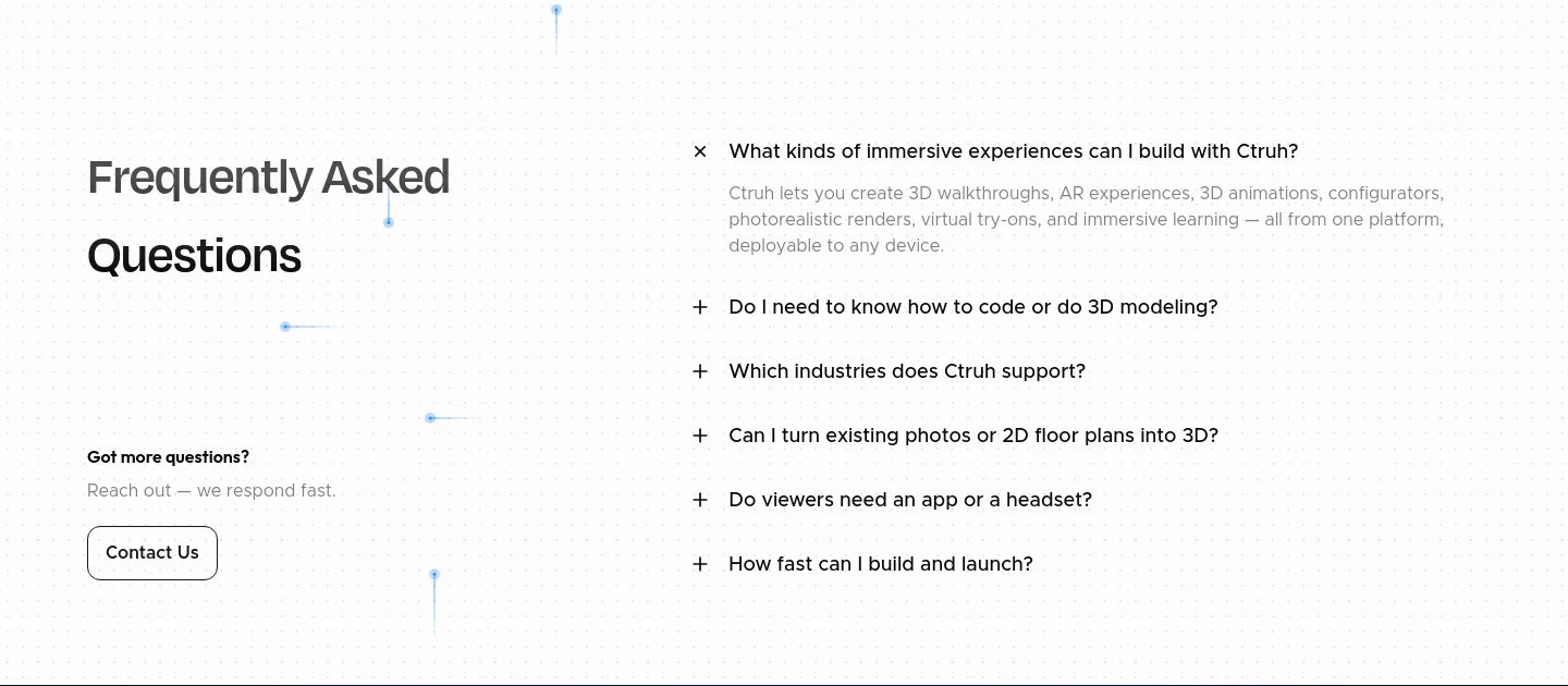 ctruh.com FAQ section