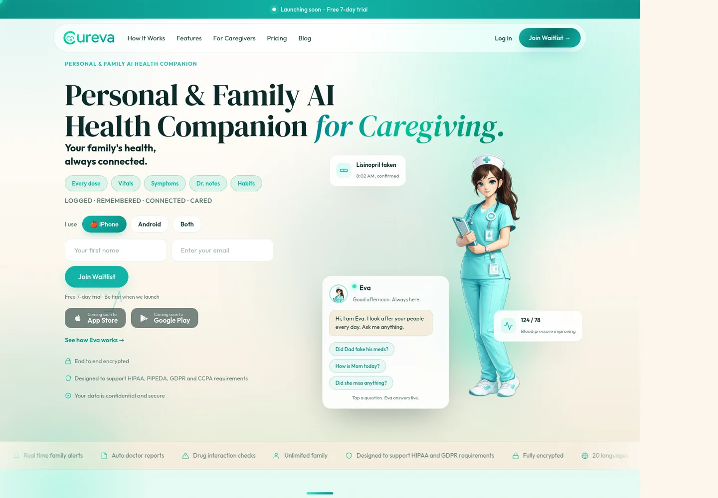 cureva.app — Hero