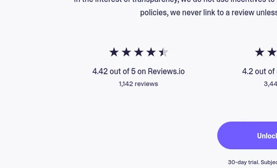 Rating element from curology.com