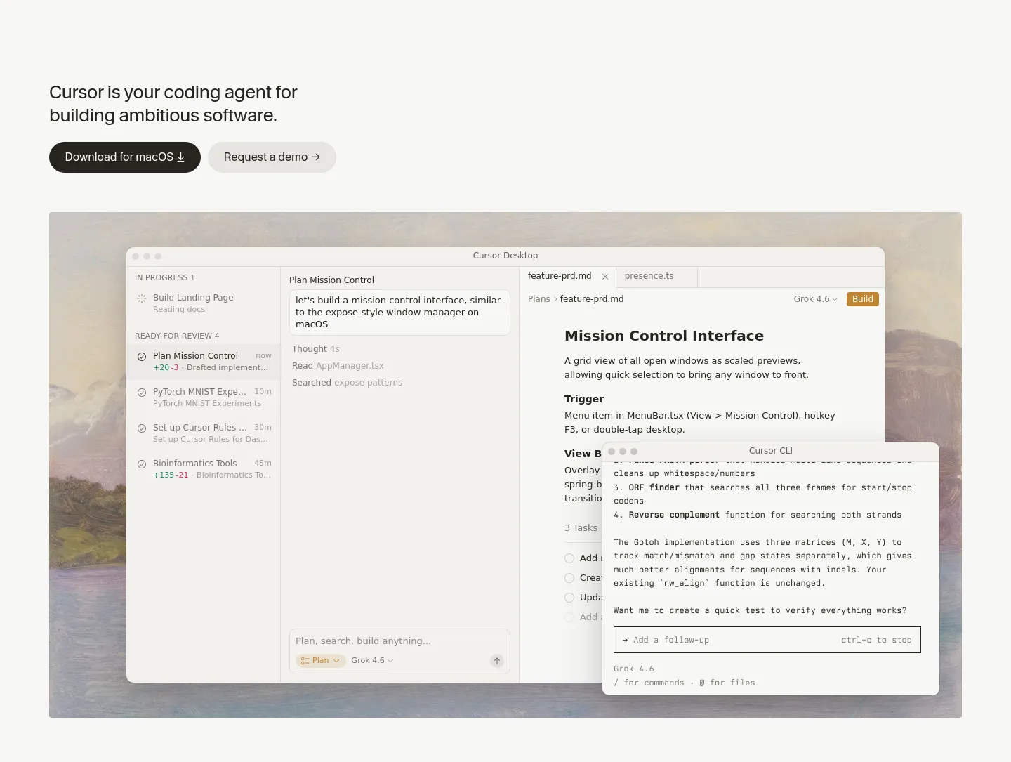 cursor.com — Hero