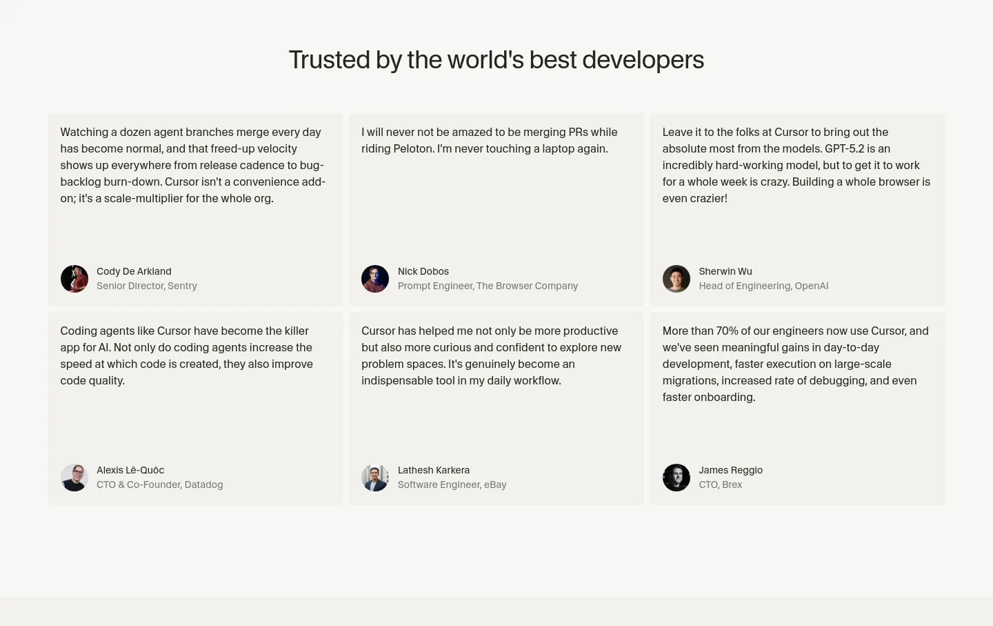 cursor.com — Logo Wall