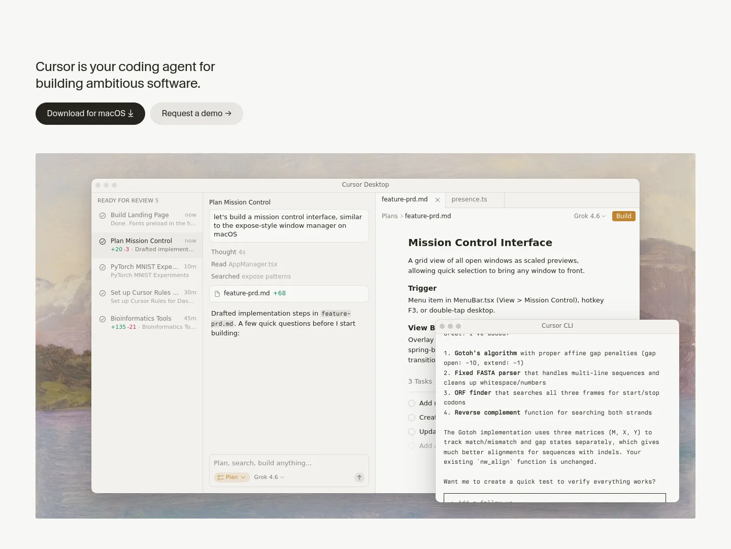 cursor.com — Hero