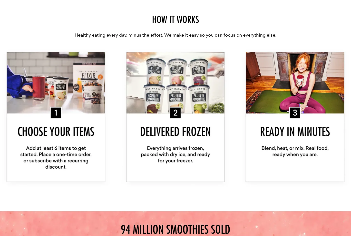 dailyharvest.com — a real Logo Wall section