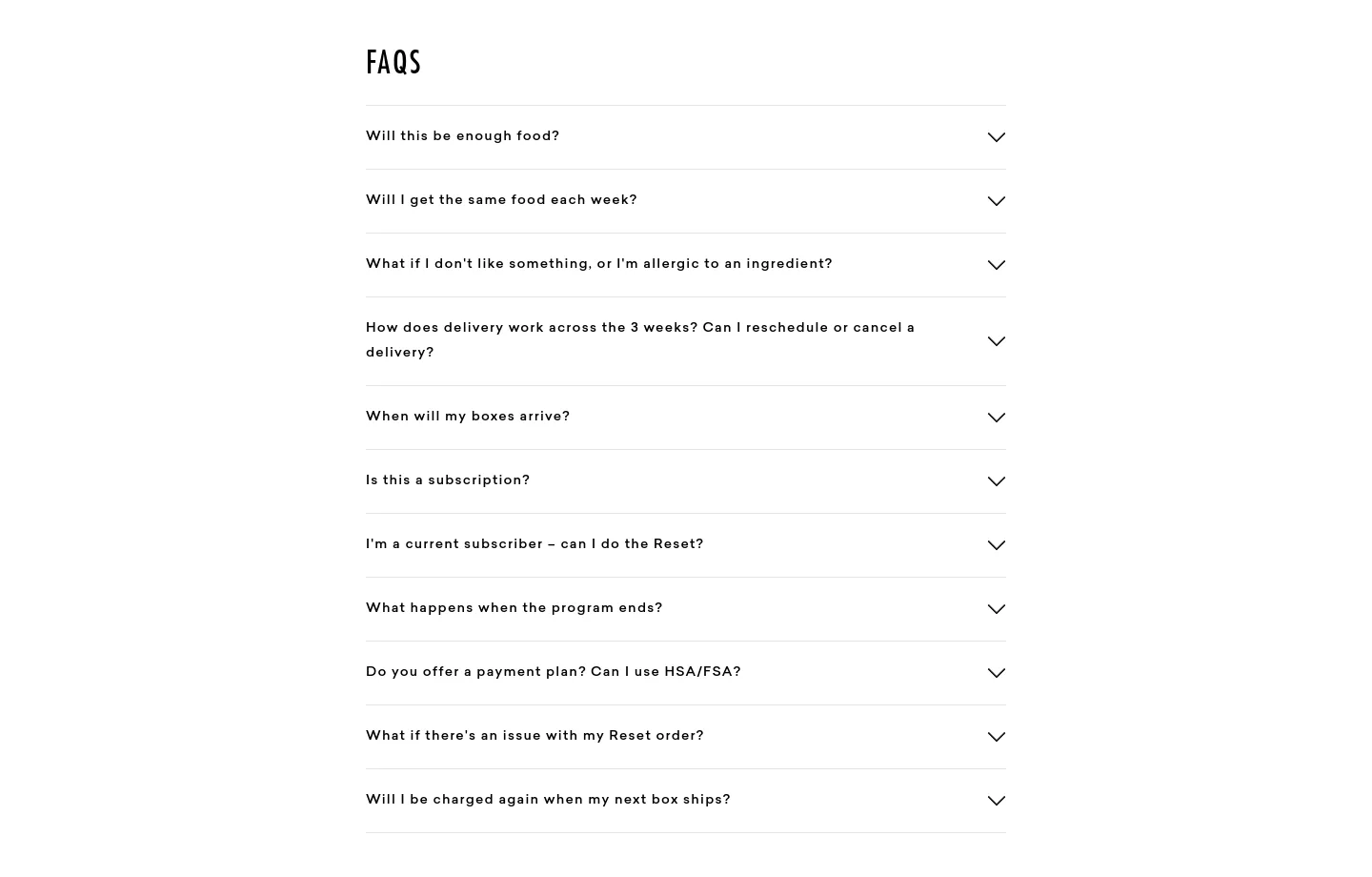 dailyharvest.com — FAQ
