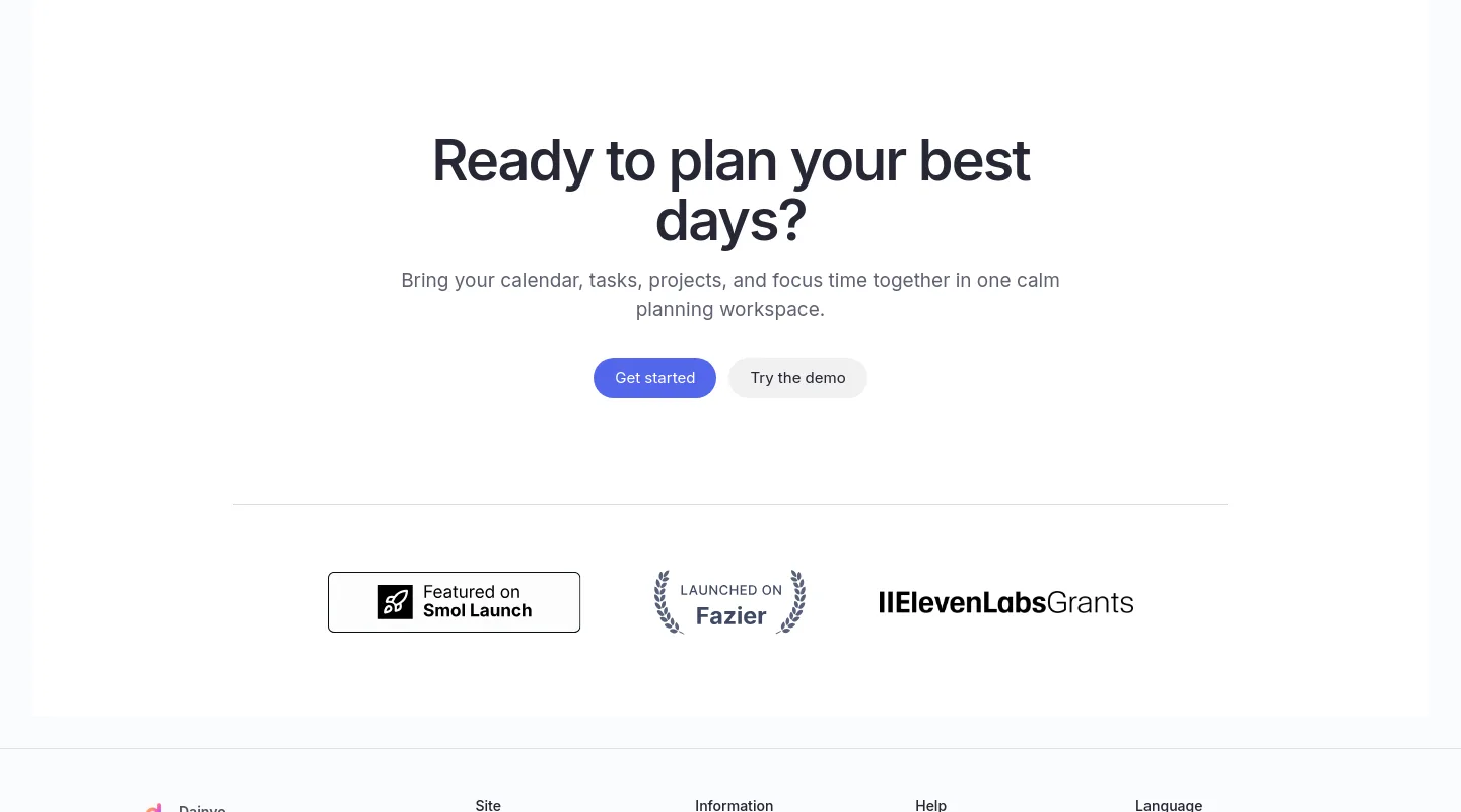 dainvo.com — a real CTA section