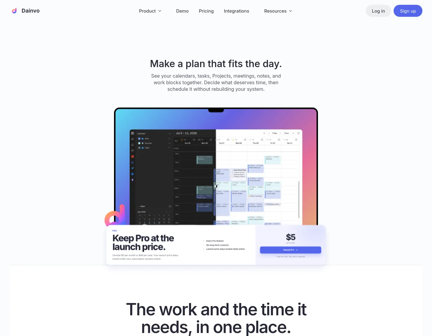 dainvo.com — a measured funnel
