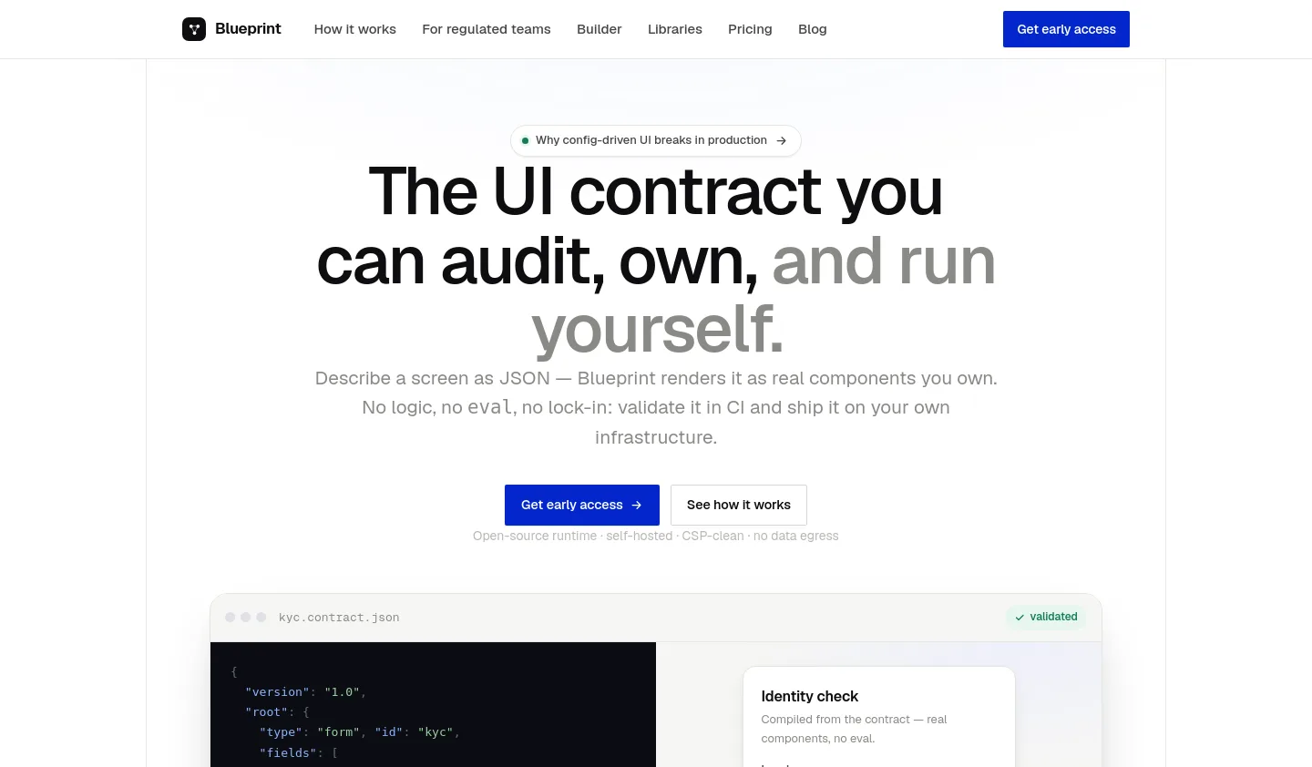 dashforge-ui.com — a measured funnel