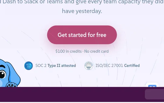 No credit card element from dashpup.ai