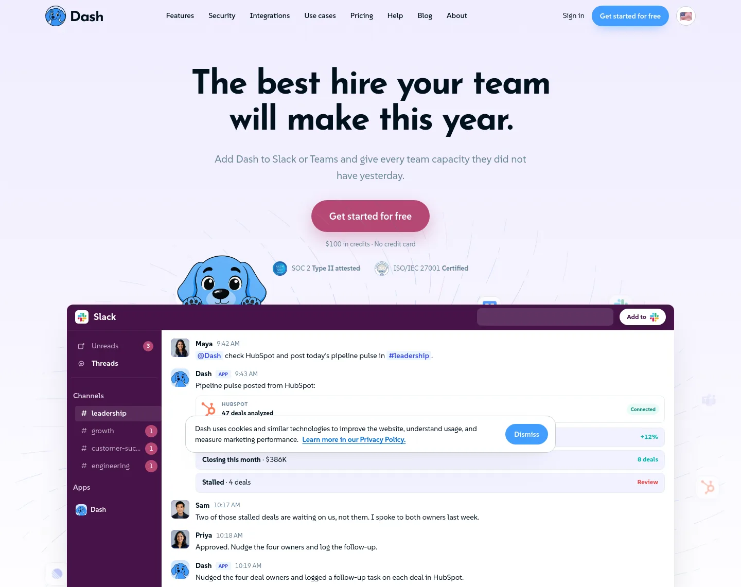 dashpup.ai — a measured funnel